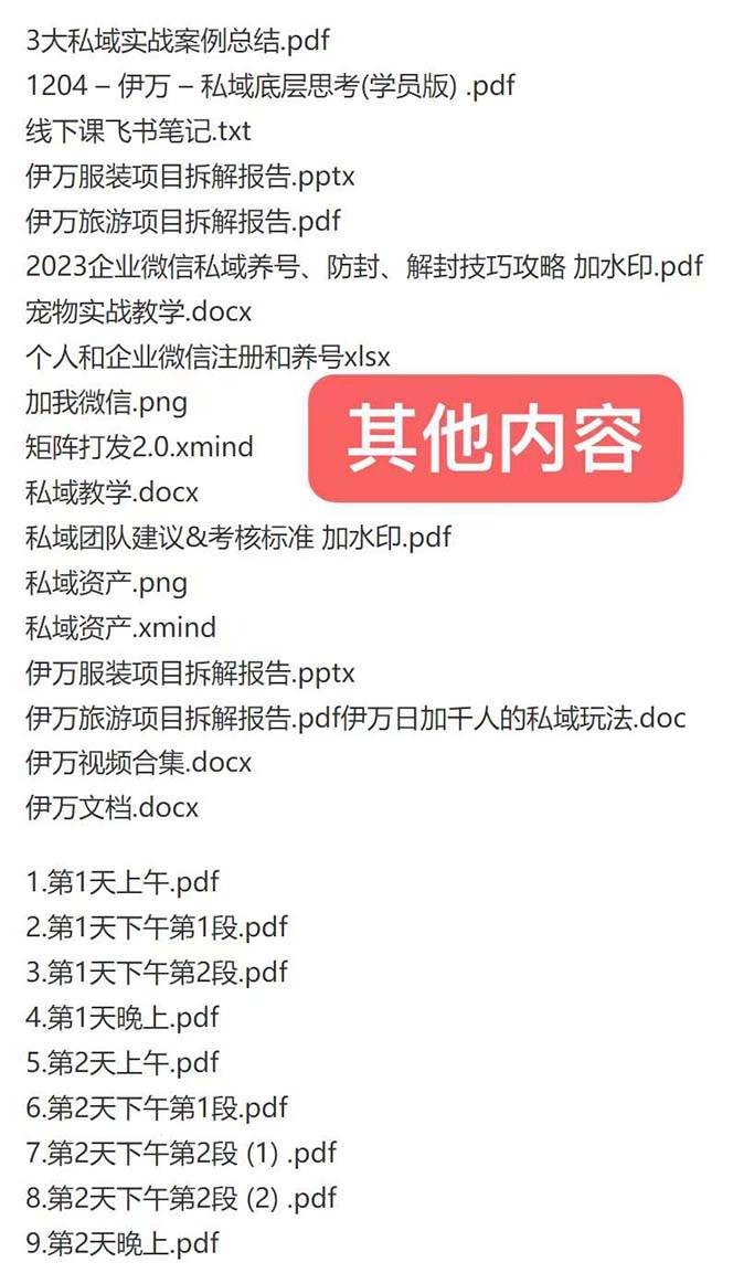 图片[2]-超级干活私域收费实战课：飞书笔记和文档PPt+线下课录音，私域玩家必收藏!-阿志说钱