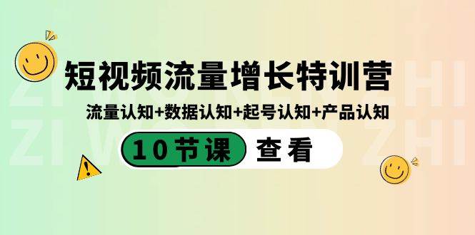 图片[1]-短视频流量增长特训营：全面认知流量、数据、起号和产品（10节课）-阿志说钱