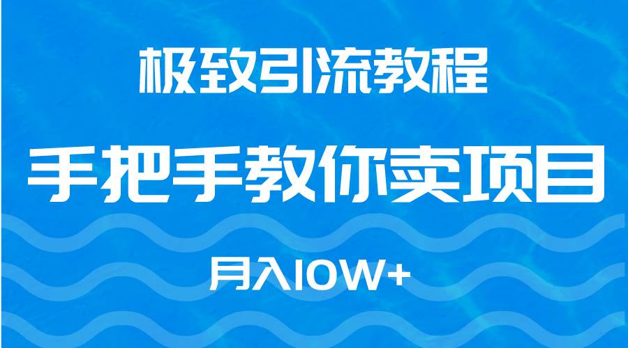 图片[1]-想月赚10万+？来看极致引流教程，让你的项目销量飙升！-阿志说钱