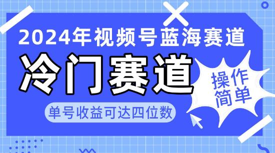 图片[1]-2024视频号热门蓝海赛道揭秘：简单操作，单号收益轻松破四位数！-阿志说钱