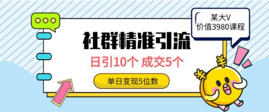 图片[1]-社群精准引流策略，高效吸引高质量创业粉丝，日引10个，成交率达50%-阿志说钱