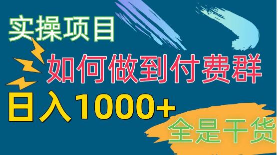 图片[1]-2024实操项目，揭秘付费群赛道，日入千元-阿志说钱