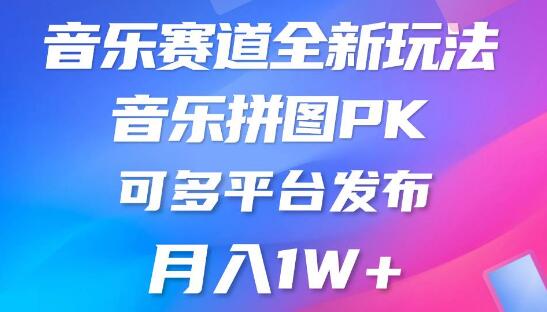 图片[1]-揭秘音乐赛道新潮流：音乐拼图PK，多平台发布策略，轻松实现月入1W+-阿志说钱