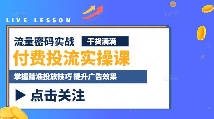 图片[1]-付费投流实操课：掌握精准投放技巧，提升广告效果-阿志说钱