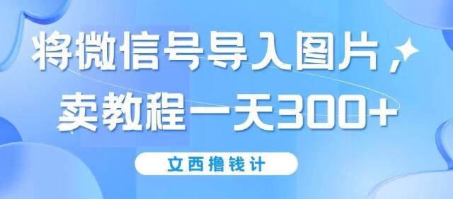 图片[1]-微信号导入图片教程，轻松日入300+，简单操作，一学就会！-阿志说钱