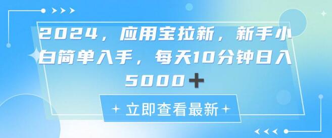 图片[1]-2024应用宝高效拉新策略，探索蓝海商机，轻松日入5000+-阿志说钱