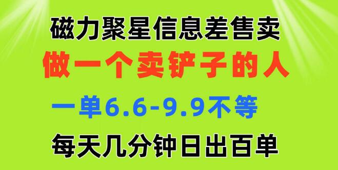 图片[1]-磁力聚星信息差商机，日赚百元，轻松做“铲子”卖家，每日几分钟操作！-阿志说钱