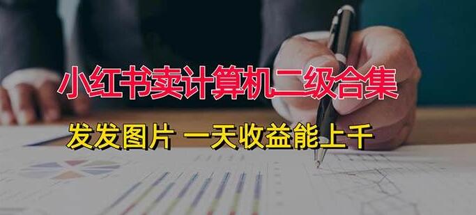 图片[1]-小红书计算机二级资料热销，轻松发图日入千元秘籍！-阿志说钱