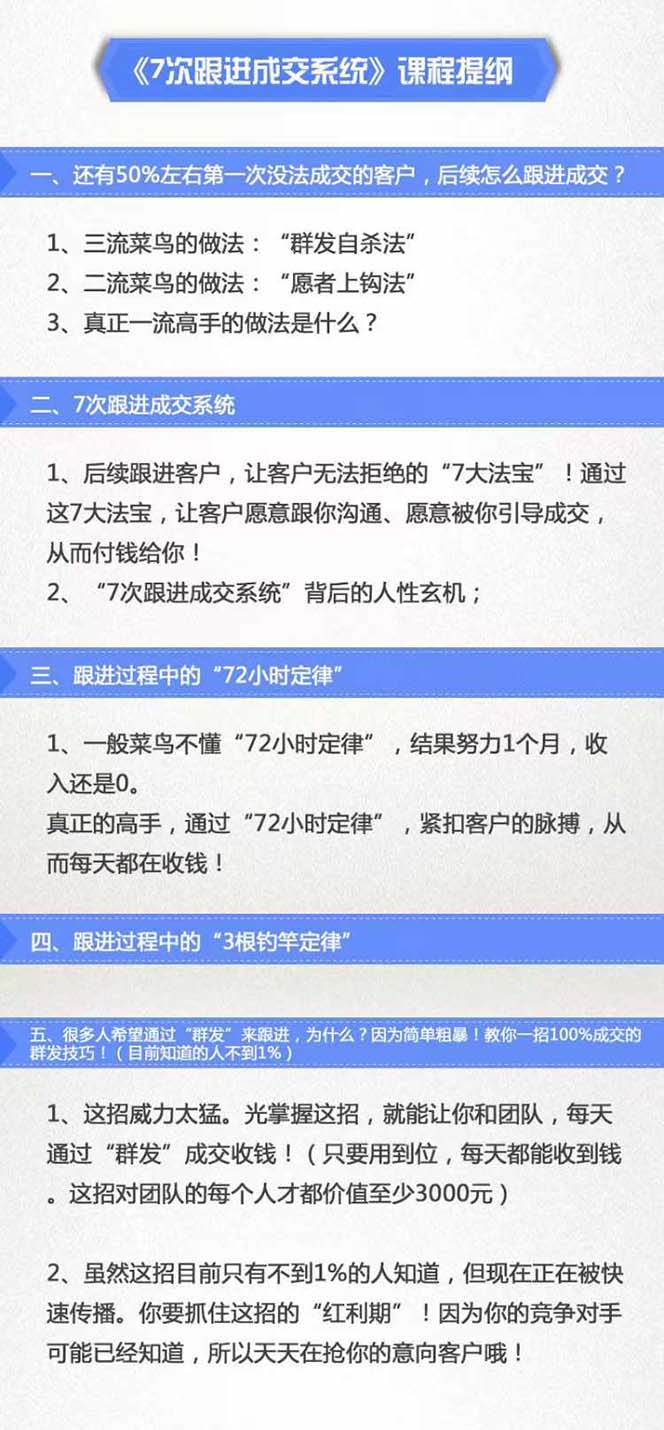 图片[2]-揭秘7次跟进成交系统：高效简易成交秘诀，知晓者不足1%，轻松提升业绩-阿志说钱