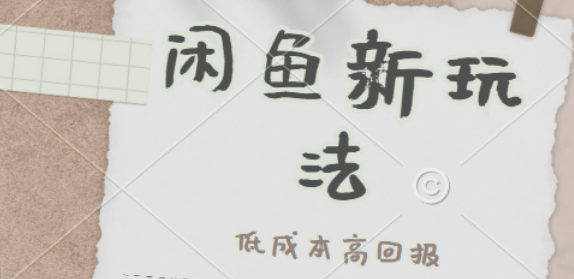 闲鱼新玩法大揭秘，低成本高回报，小白秒上手日入500+，复购率飙升秘籍-阿志说钱