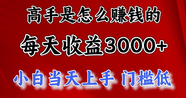 图片[1]-稳定高收入项目揭秘，日入3000+，长期可持续，轻松实现收益！-阿志说钱