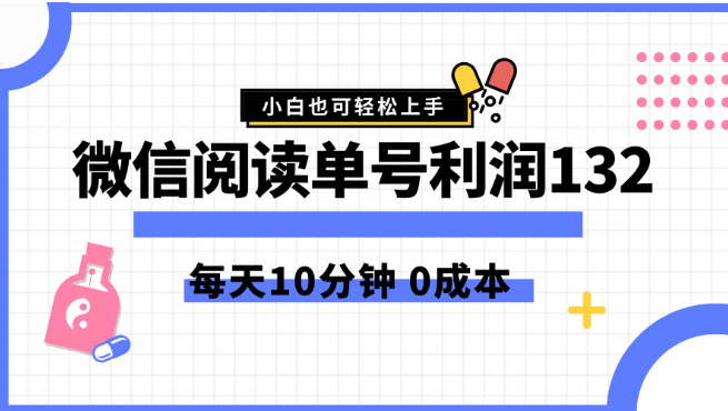 图片[1]-2024微信阅读新玩法揭秘，日入132+，零成本简单操作，5-10分钟/天，小白秒上手-阿志说钱