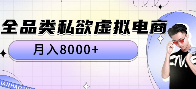 图片[1]-全品类私域虚拟电商实战攻略，月入8000+！-阿志说钱