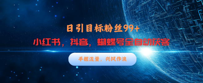 图片[1]-小红书、抖音、蝴蝶号全自动精准引流策略，日获99+目标客户！-阿志说钱